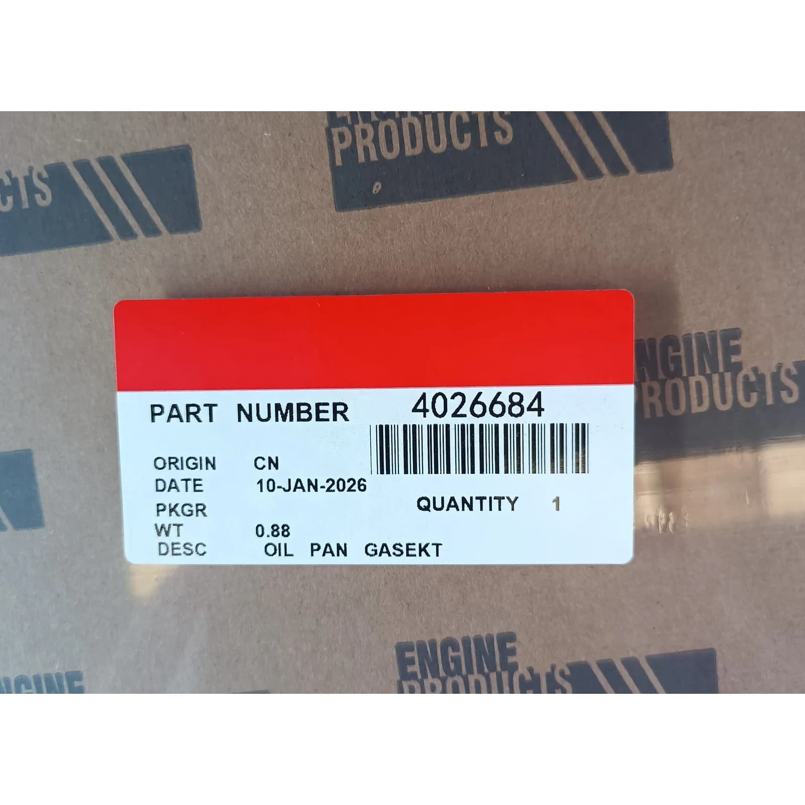 Прокладка масляного поддона Cummins ISX15/QSX15 4026684