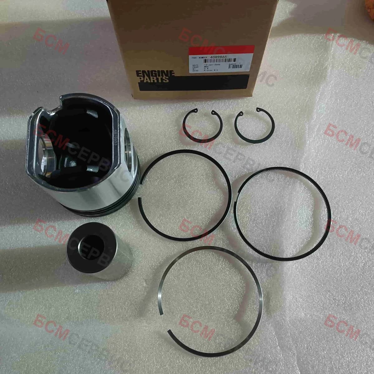 Поршень в сборе с пальцем и кольцами Cummins Original QSM11 3103752 4089865