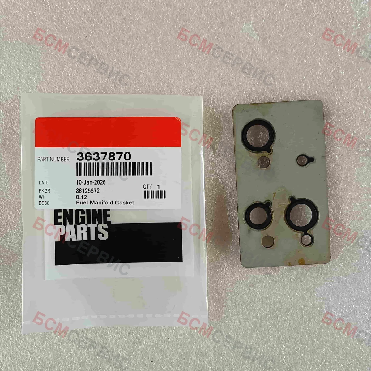 Прокладка топливопровода Cummins QSK60 3637870